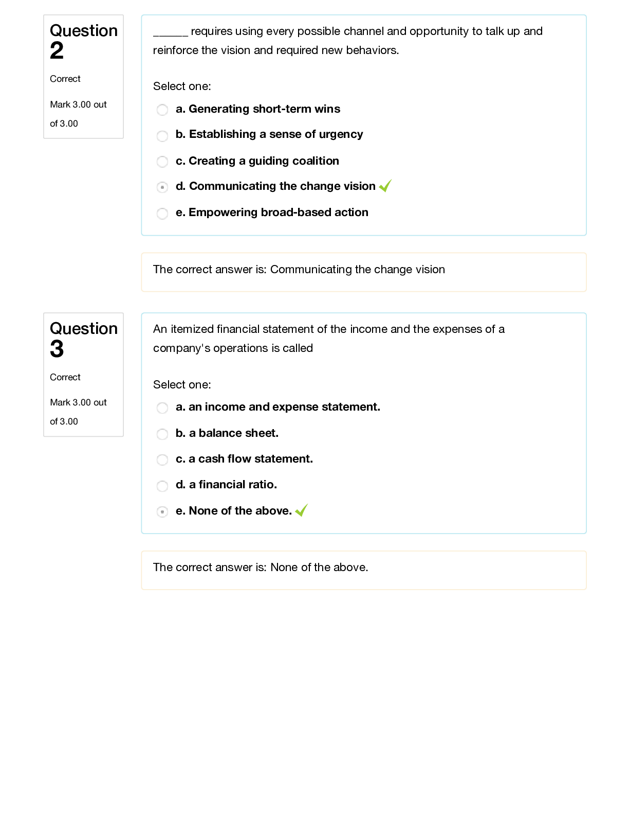 Preview of BUS 201 Exam 4, With Questions And Answers. Graded